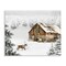 Stupell Industries Winter Whites Cabin with Deer Canvas By Jennifer Pugh